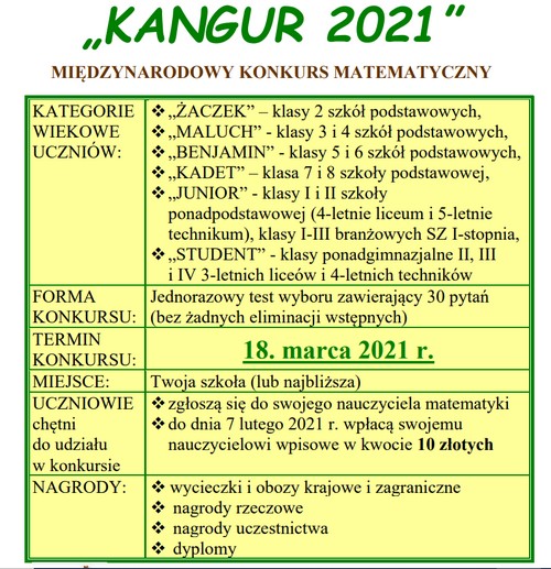 Kangur 2021