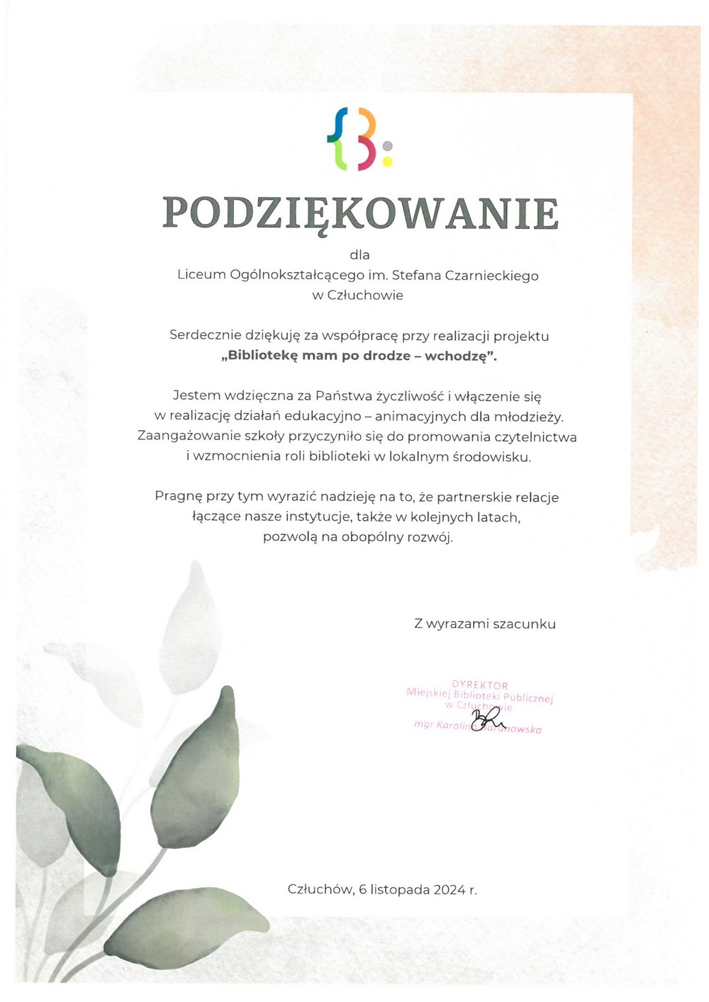 podziekowania