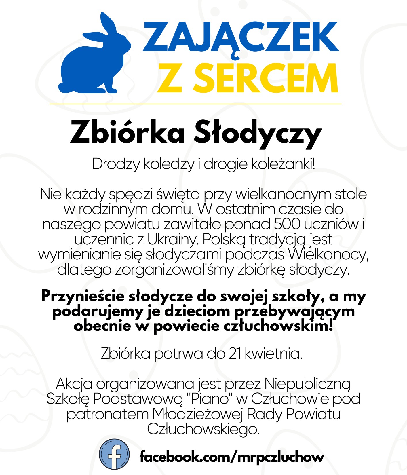 Zajączek z sercem.