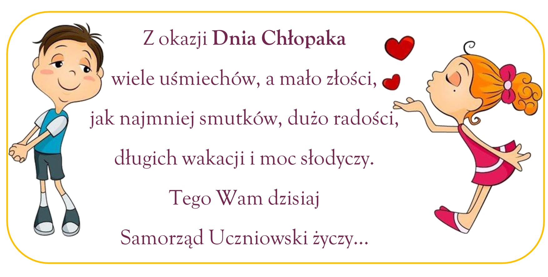 Najlepsze życzenia.