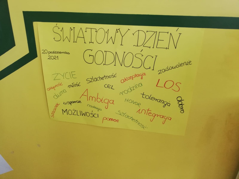 Obchody Dnia Godności w naszej szkole.