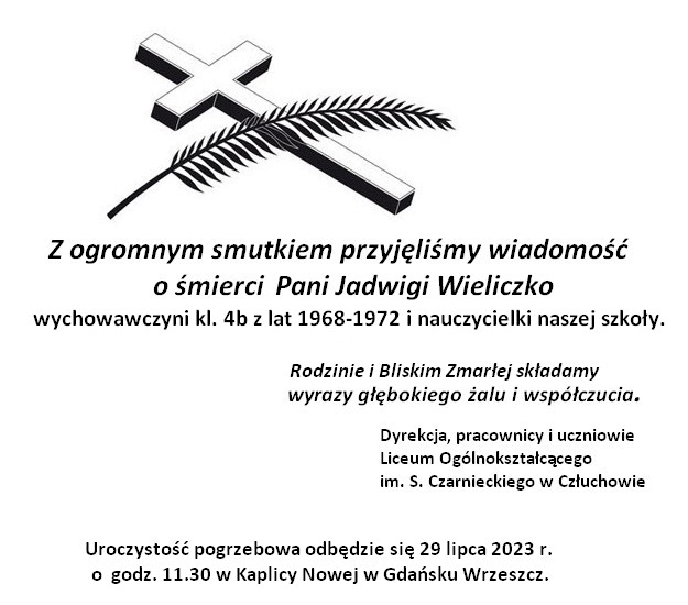 Z żalem zawiadamiamy…