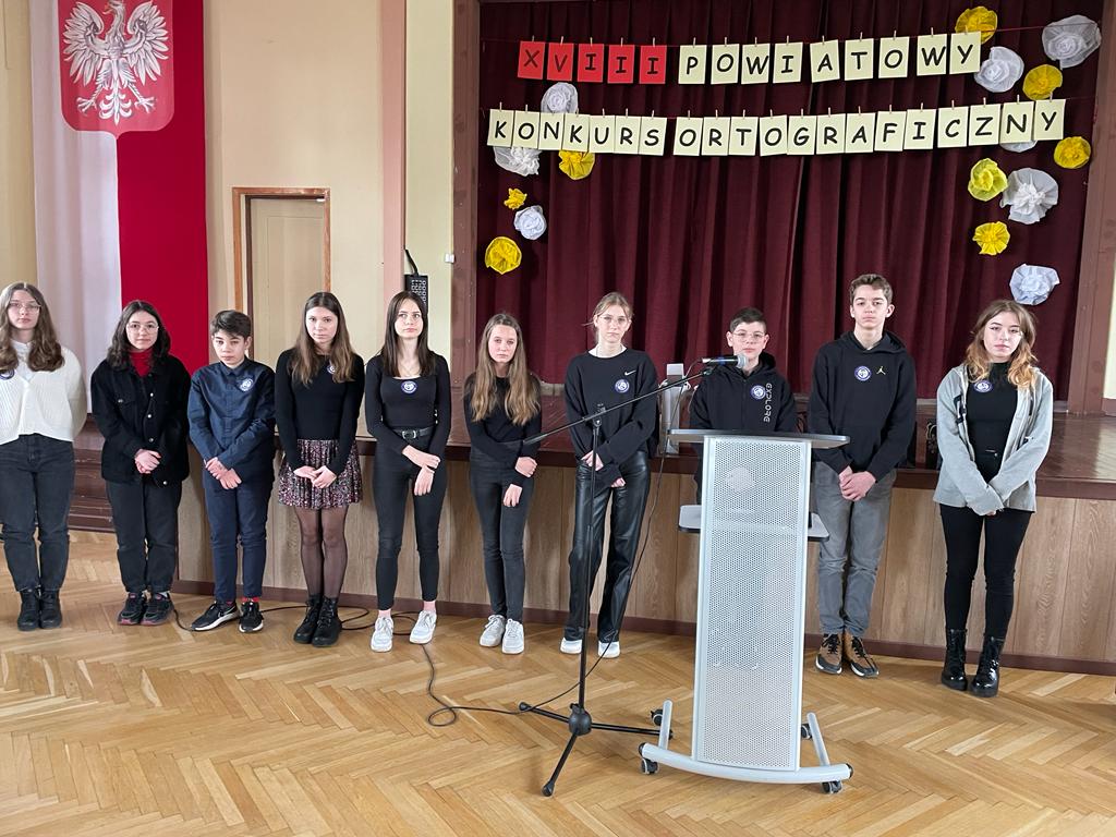 XVIII Powiatowy Konkurs Ortograficzny.