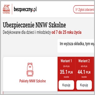 Ubezpieczenie NNW młodzieży.