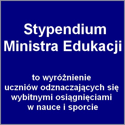 Stypendium Ministra dla Krzysztofa i Łukasza